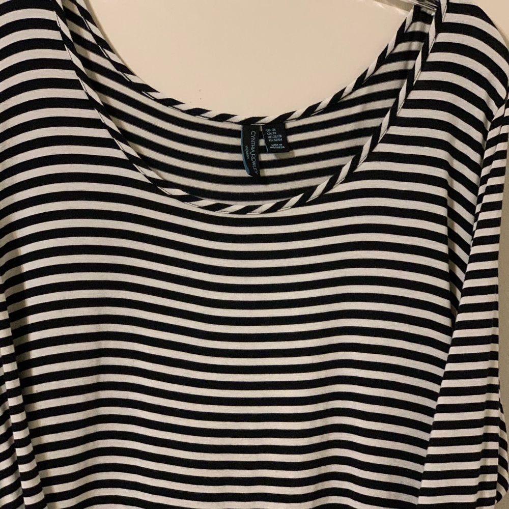 CYNTHIA ROWLEY Stripped Top size 3X - Picture 6 of 15